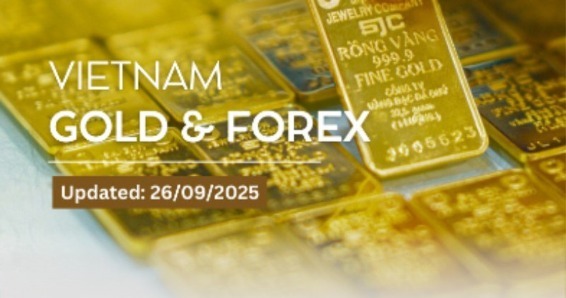 Infographic: Gold bar and ring prices hold at peak on September 26