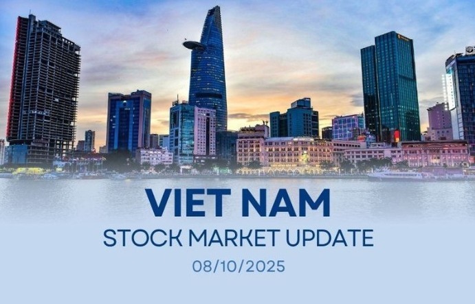 Infographic: VN-Index gains 0.74% on October 8