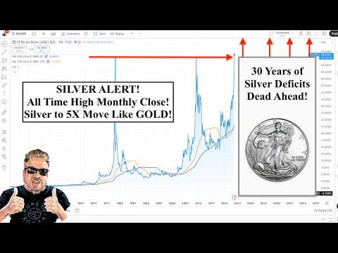 SILVER ALERT! 45 Year All Time High Monthly Close!! Now Watch Silver's 5X Move Like GOLD! (Bix Weir)