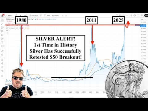SILVER ALERT! Silver Breaks $50/oz AGAIN! 1st Time in History Silver Successfully RETURNS!(Bix Weir)