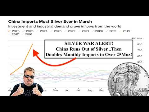 SILVER WAR ALERT! China Runs Out of Physical Silver?! Doubles Monthly Imports Over 25Moz! (Bix Weir)