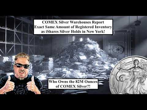 SILVER ALERT! 82Moz of Silver in COMEX Registered & 82Moz of SLV in SAME WAREHOUSES! (Bix Weir)