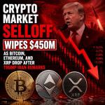 Crypto Market Selloff Wipes $450M As Bitcoin, Ethereum, And XRP Drop After Trump Iran Remarks
