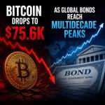 Bitcoin Drops to $75.6K as Global Bonds Reach Multidecade Peaks