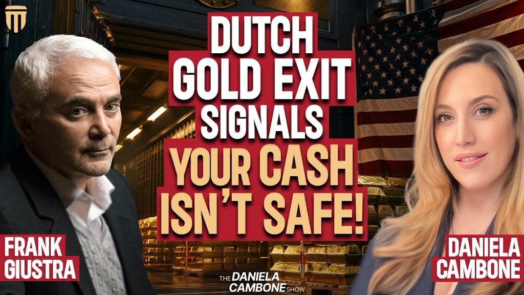 Frank Giustra: Dutch Gold Exit Is a Crisis Signal — Your Cash Is Not Safe in the Banks